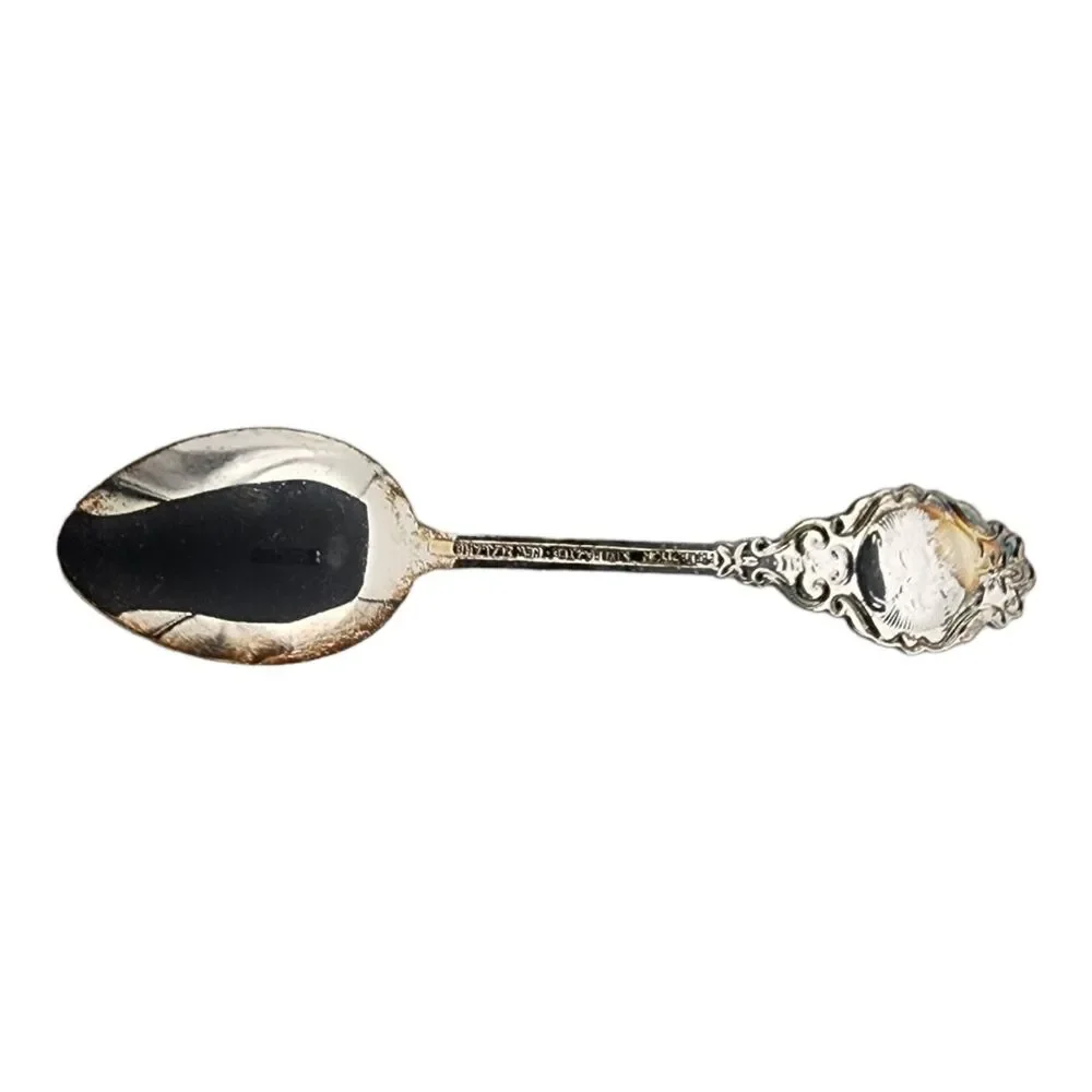 Vintage St Thomas VI Souvenir Spoon Silver Plated Dutch American Import Co New